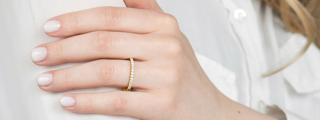 Yellow Gold Eternity Rings