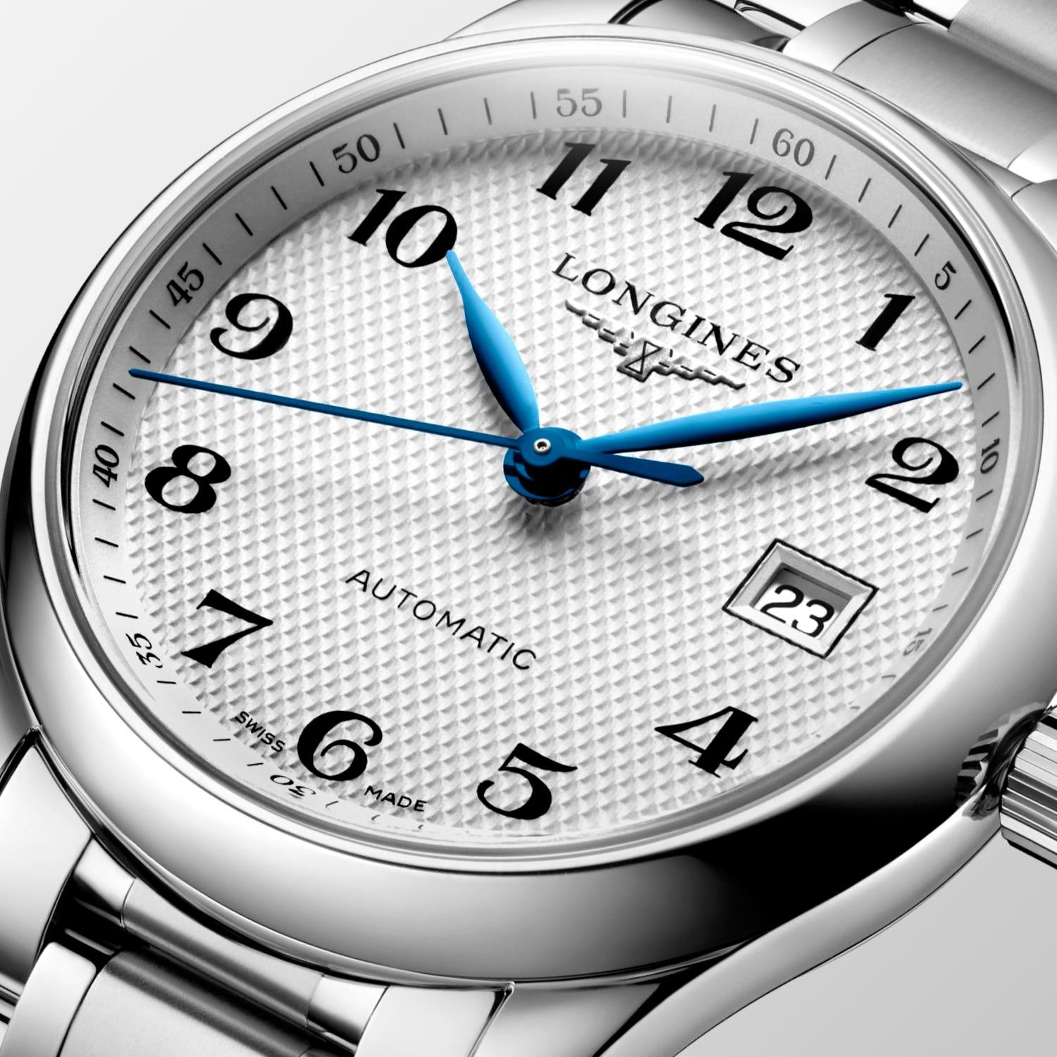Longines Master Collection Silver "barleycorn" Dial Watch