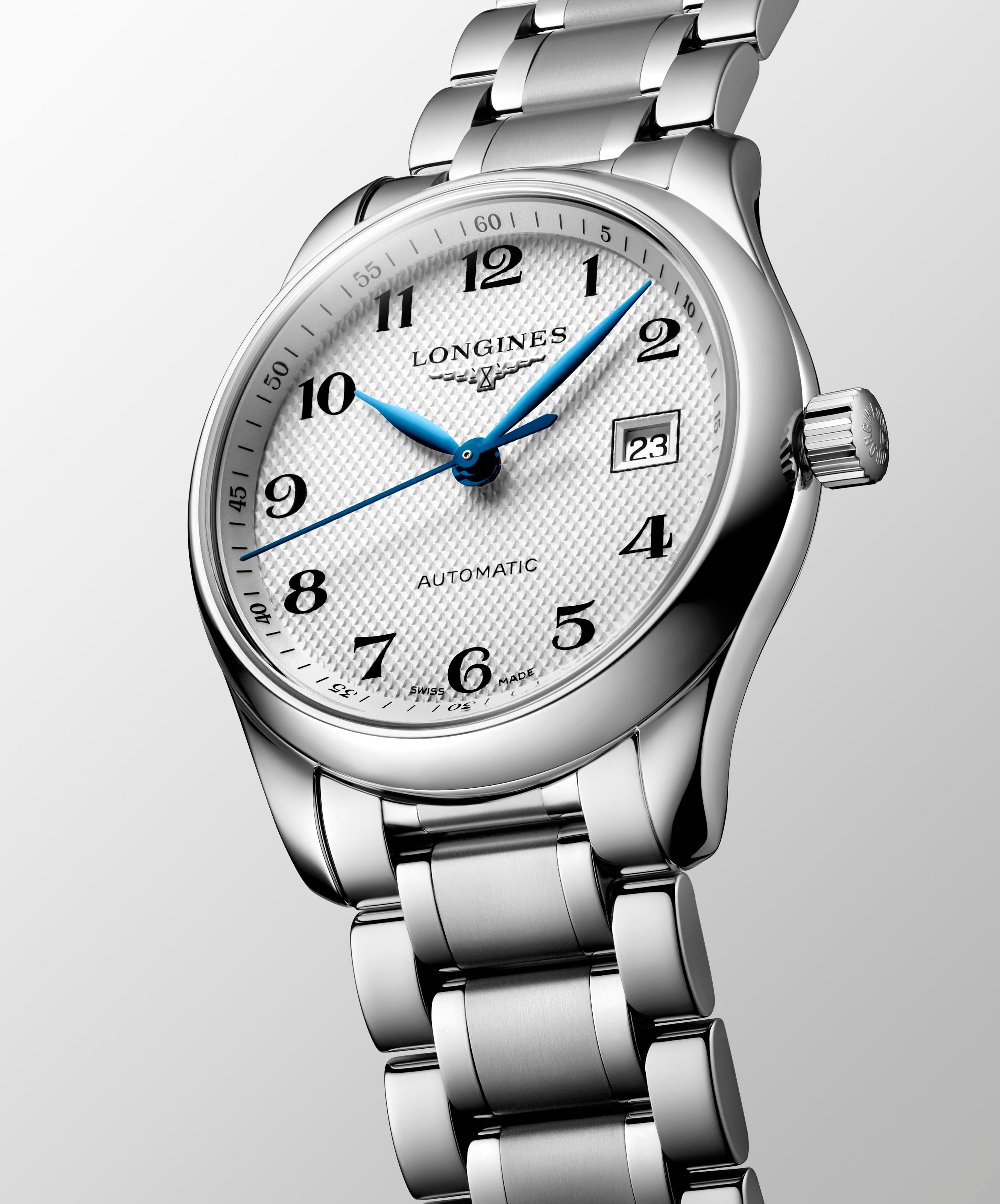 Longines Master Collection Silver "barleycorn" Dial Watch