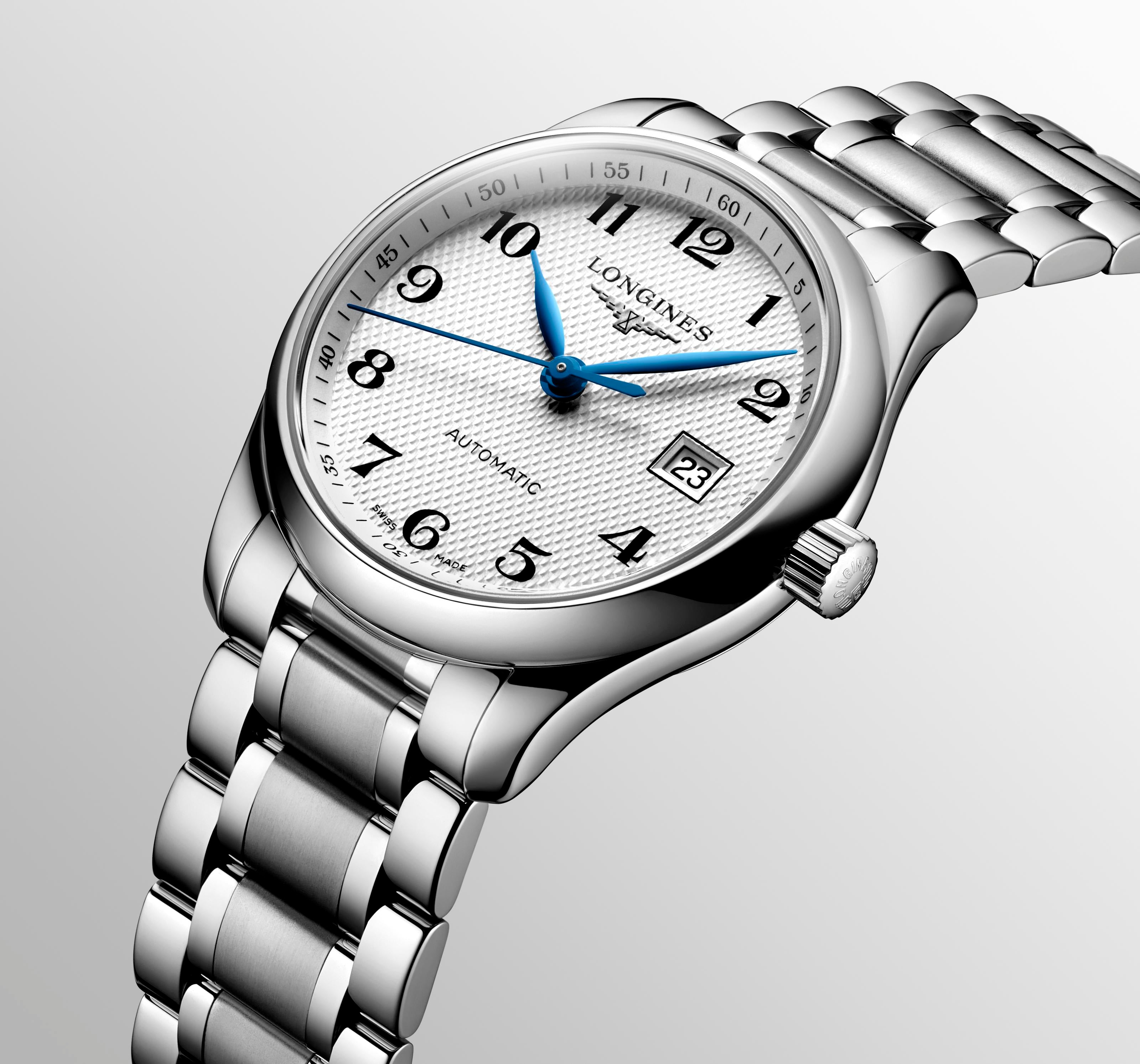 Longines Master Collection Silver "barleycorn" Dial Watch