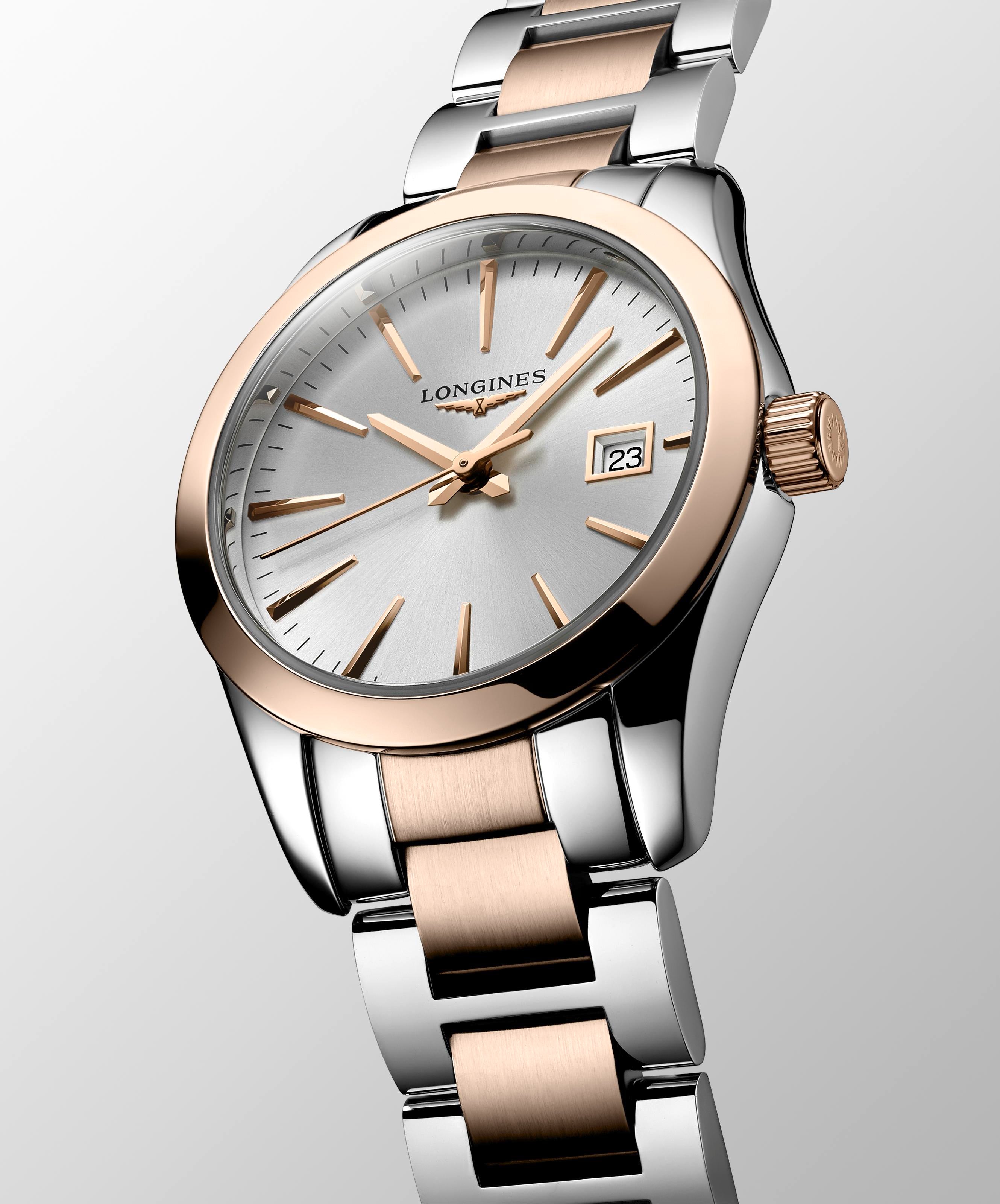 Longines Conquest Classic Sunray Silver Dial Ladies Watch