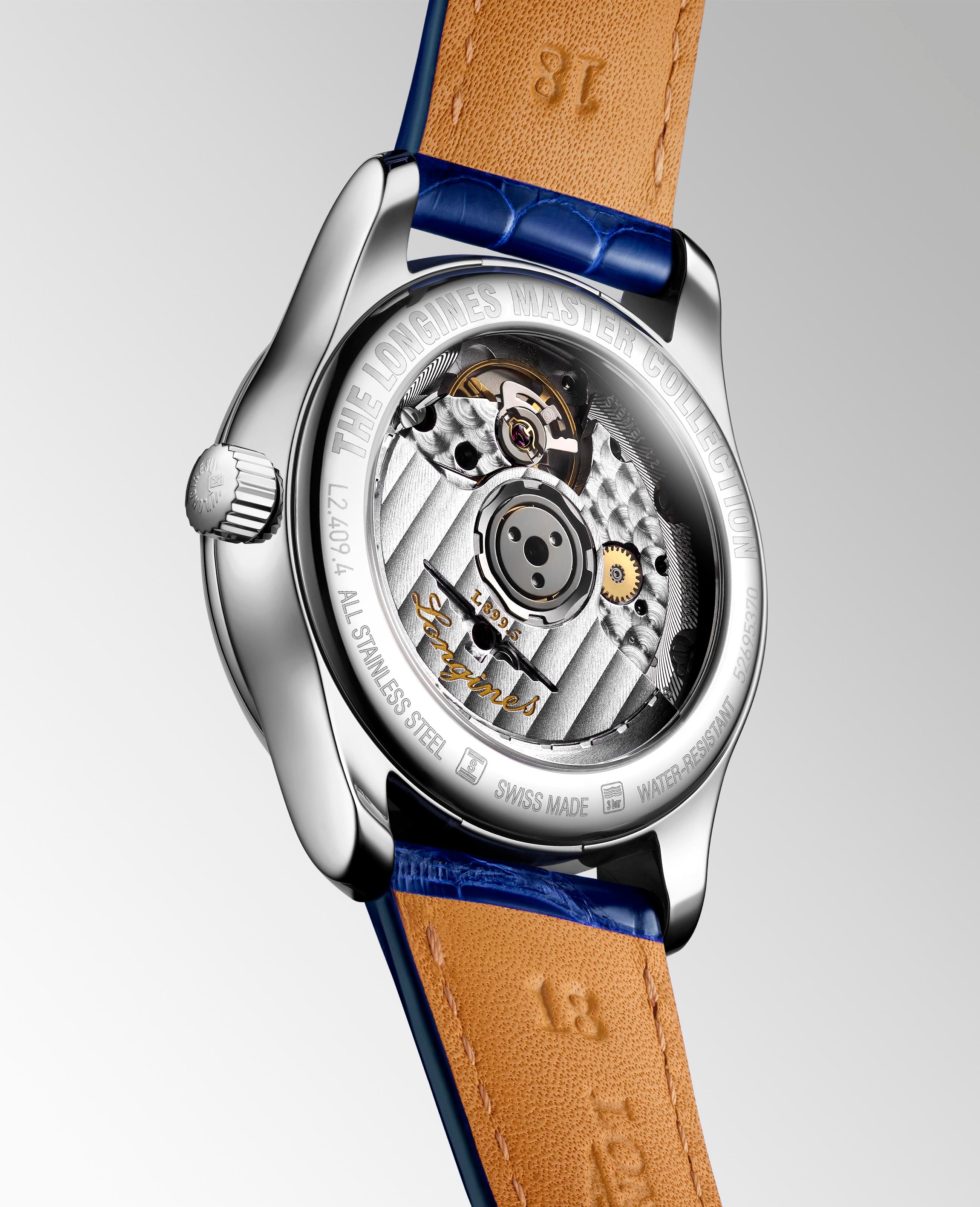 Longines Master Collection MoonPhase White Mother-of-Pearl Dial Ladies Watch