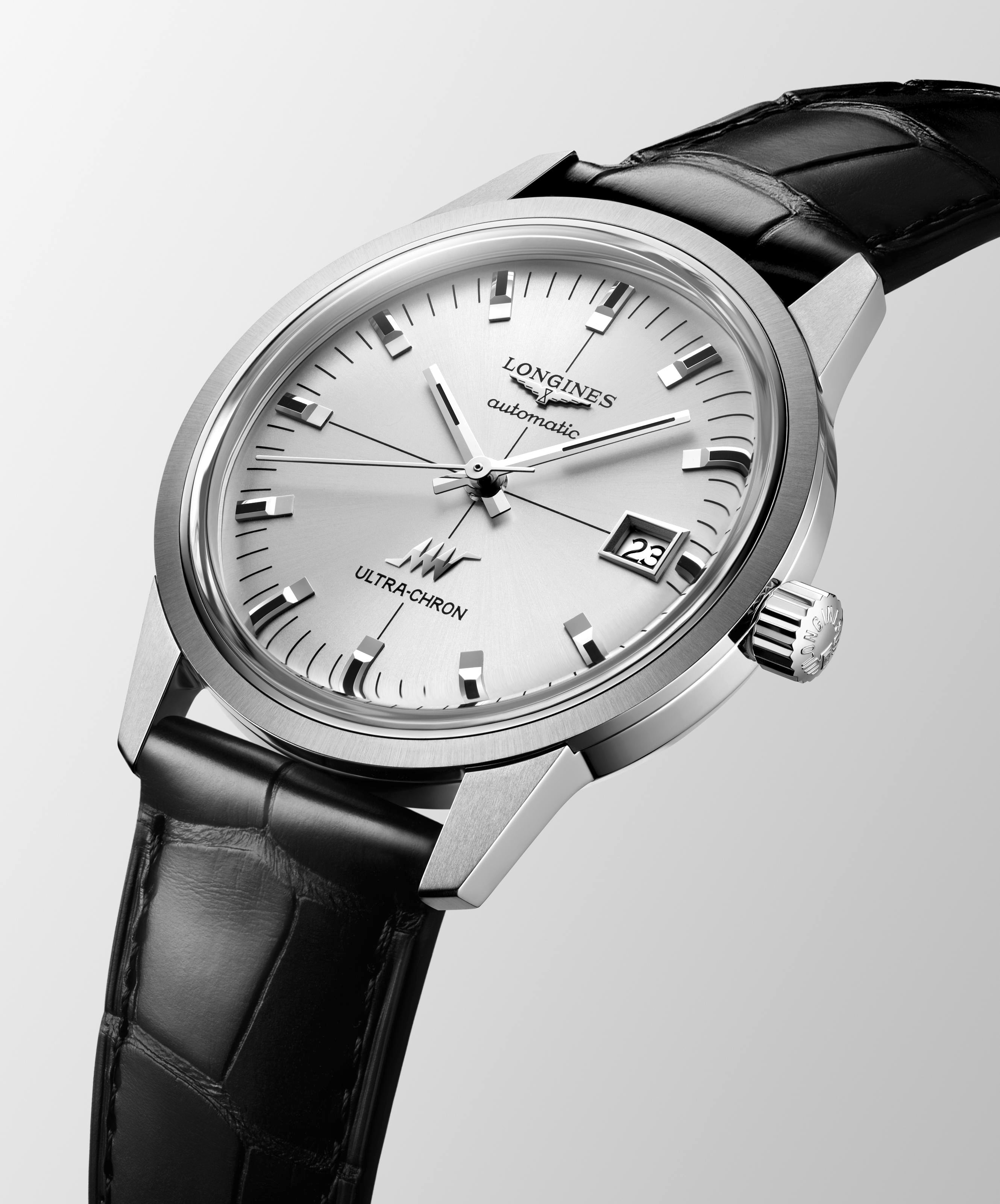 Longines Ultra-Chron Classic Sunray Silver Dial Watch