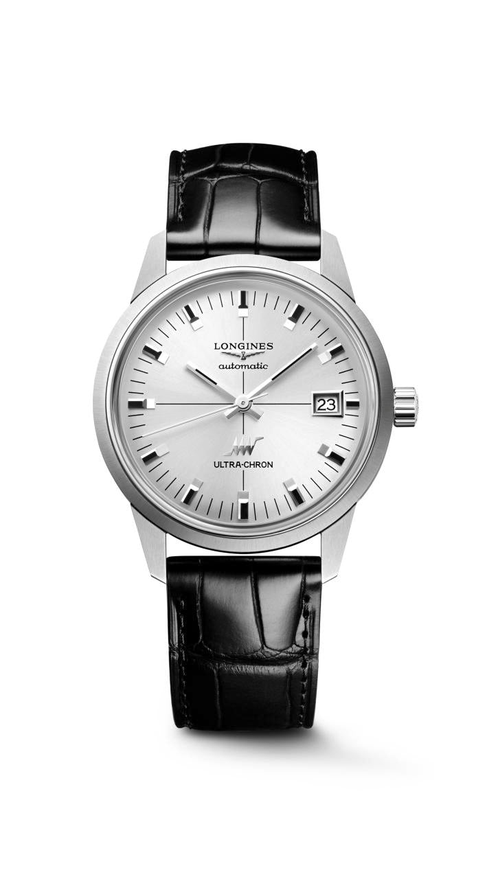 Longines Ultra-Chron Classic Sunray Silver Dial Watch