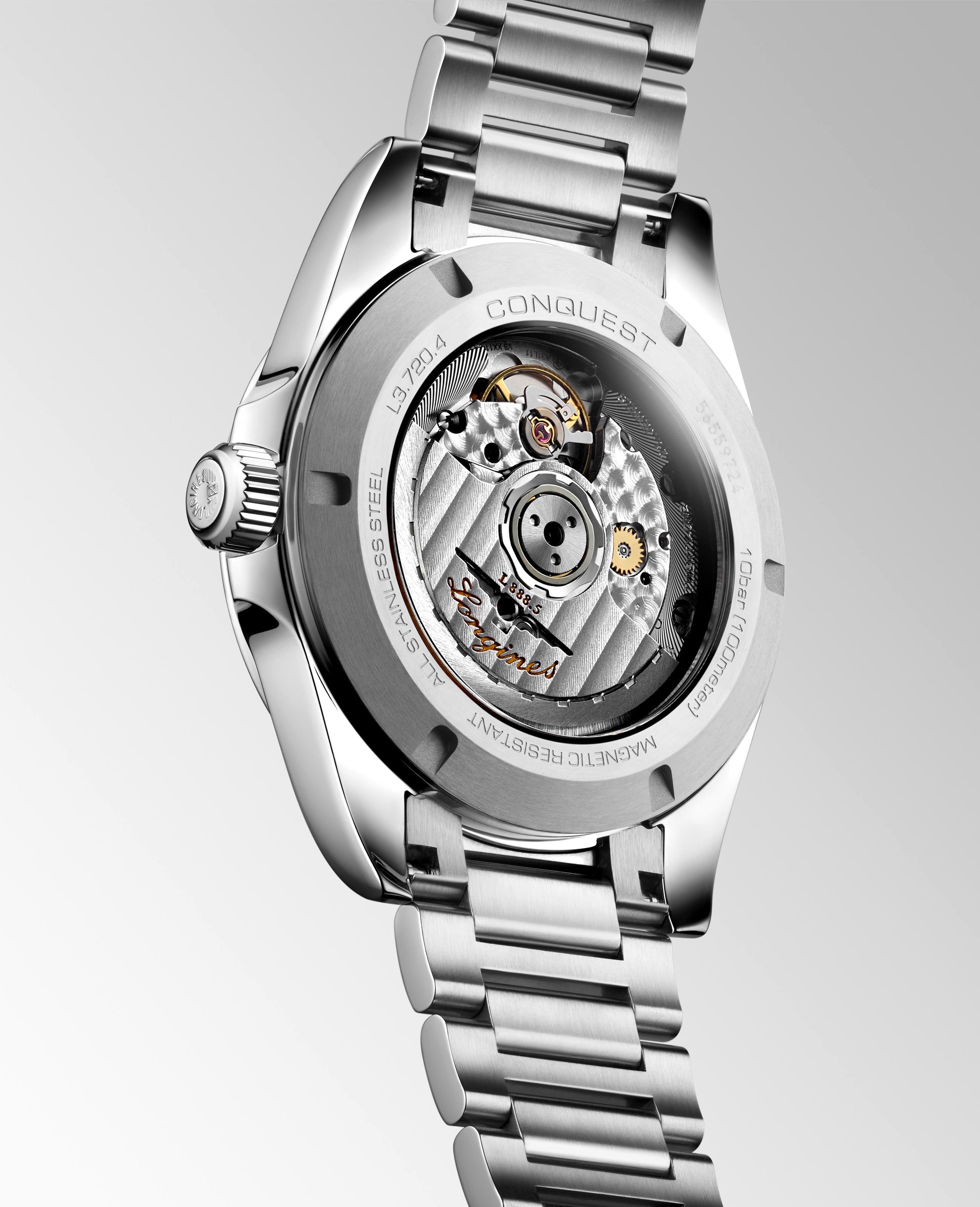 Longines Conquest Sunray Black Dial Watch