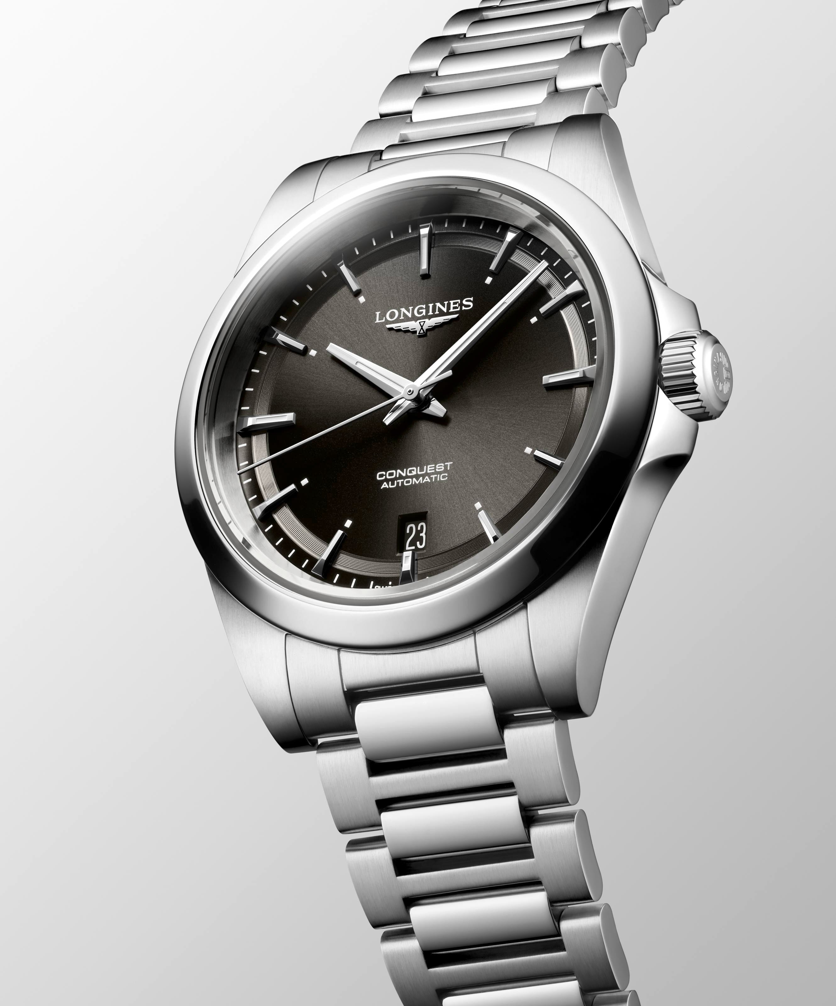 Longines Conquest Sunray Black Dial Watch