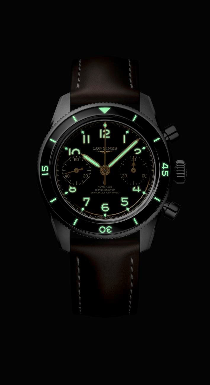 Longines Spirit Pilot FlyBack Black Matt Dial Watch