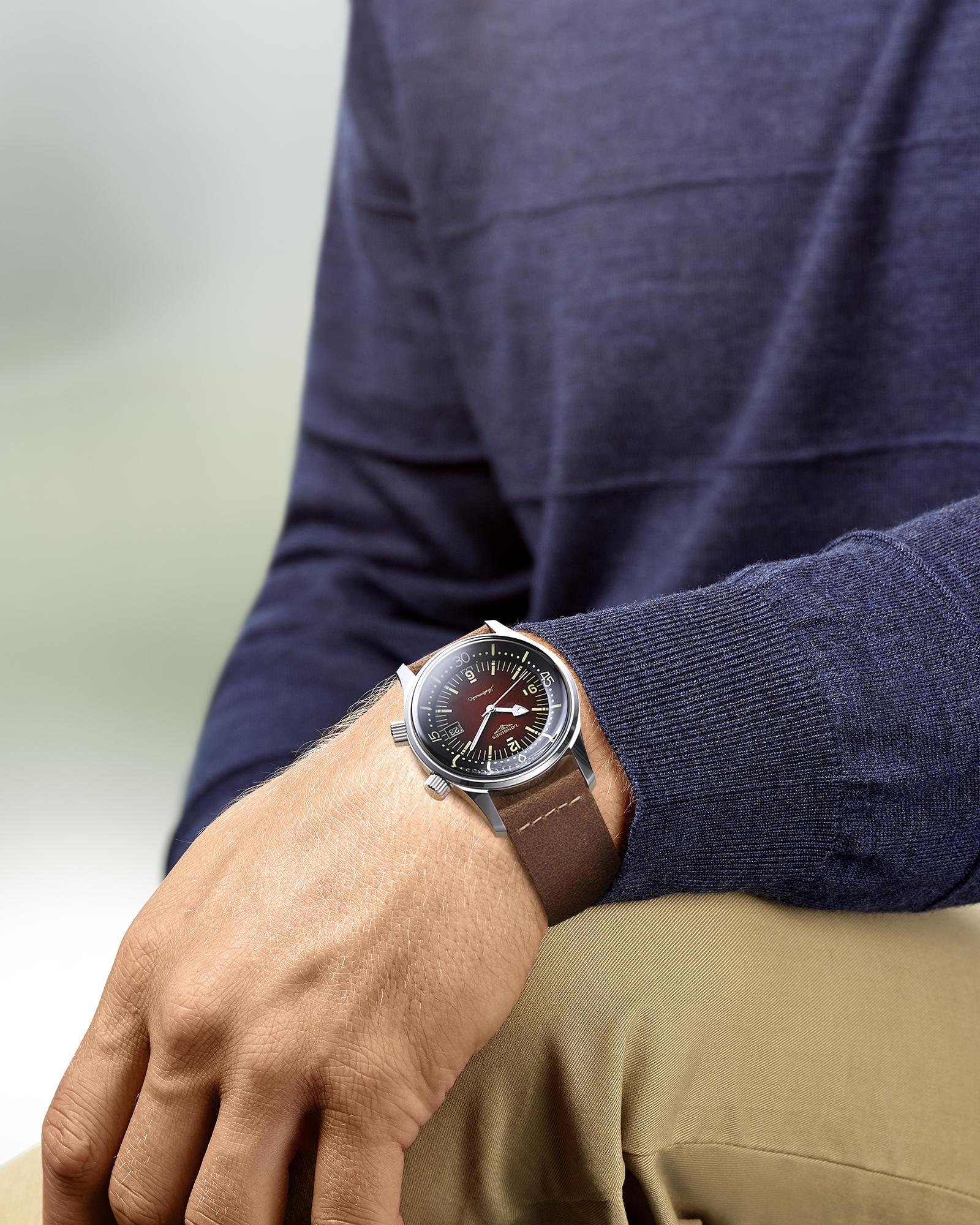 Longlines Legend Diver Brown Dial Watch