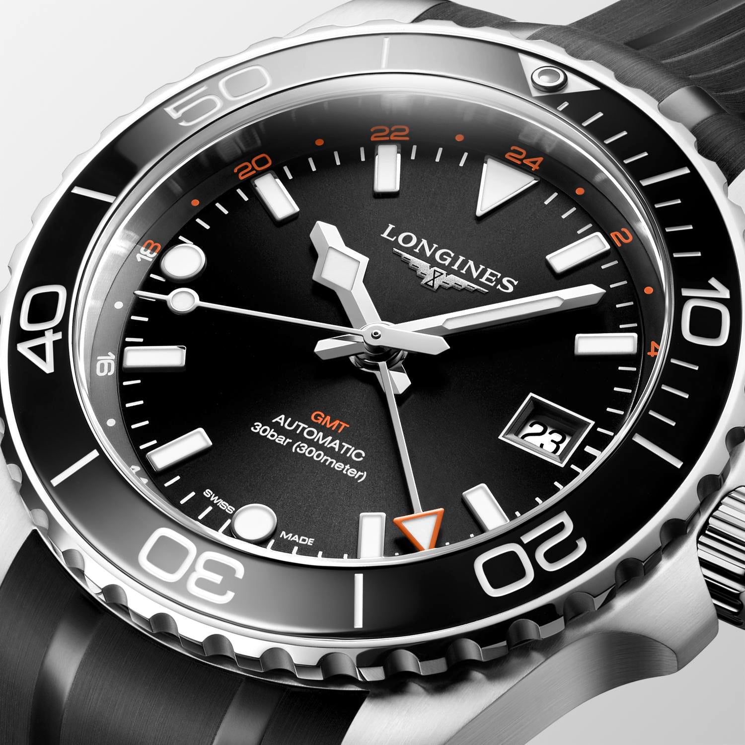 Longines HydroConquest Sunray Black Dial Watch