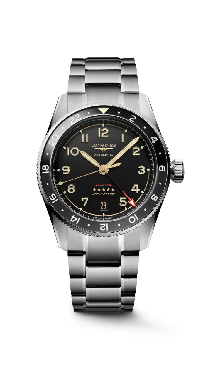 Longines Spirit Zulu Time Titanium Strap Watch