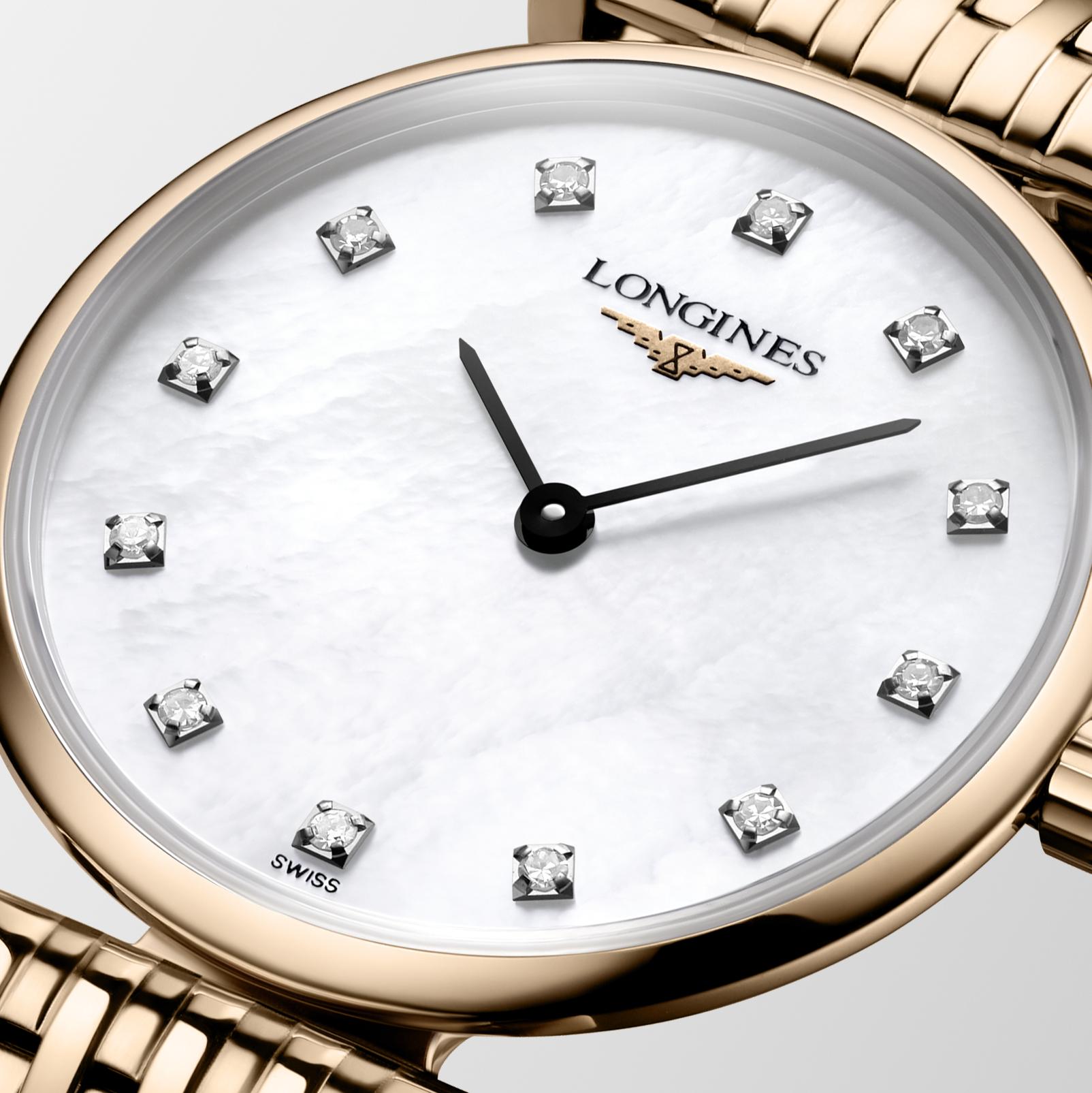 La Grande Classique de Longines White Mother-of-Pearl Dial Ladies Watch