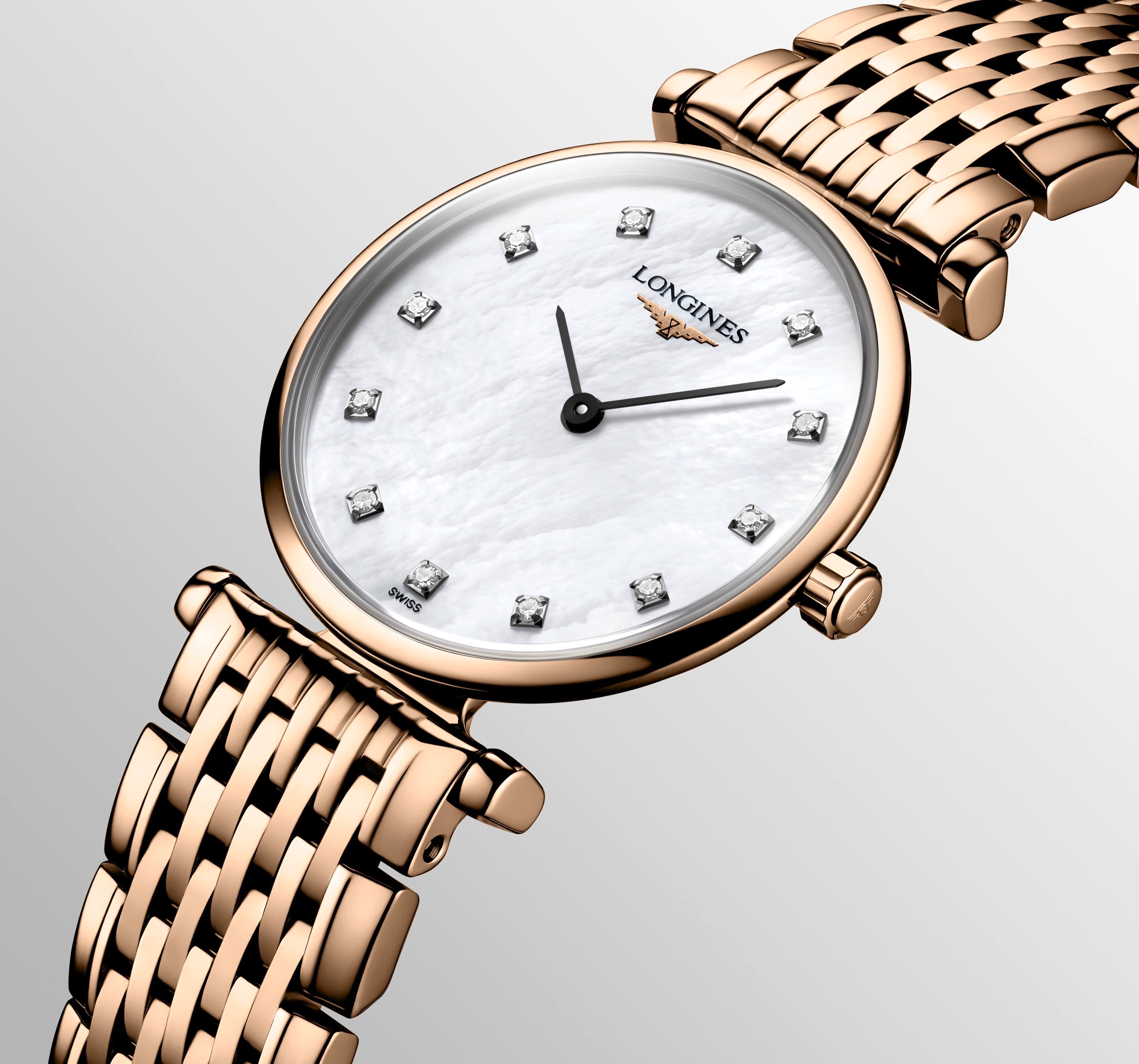 La Grande Classique de Longines White Mother-of-Pearl Dial Ladies Watch