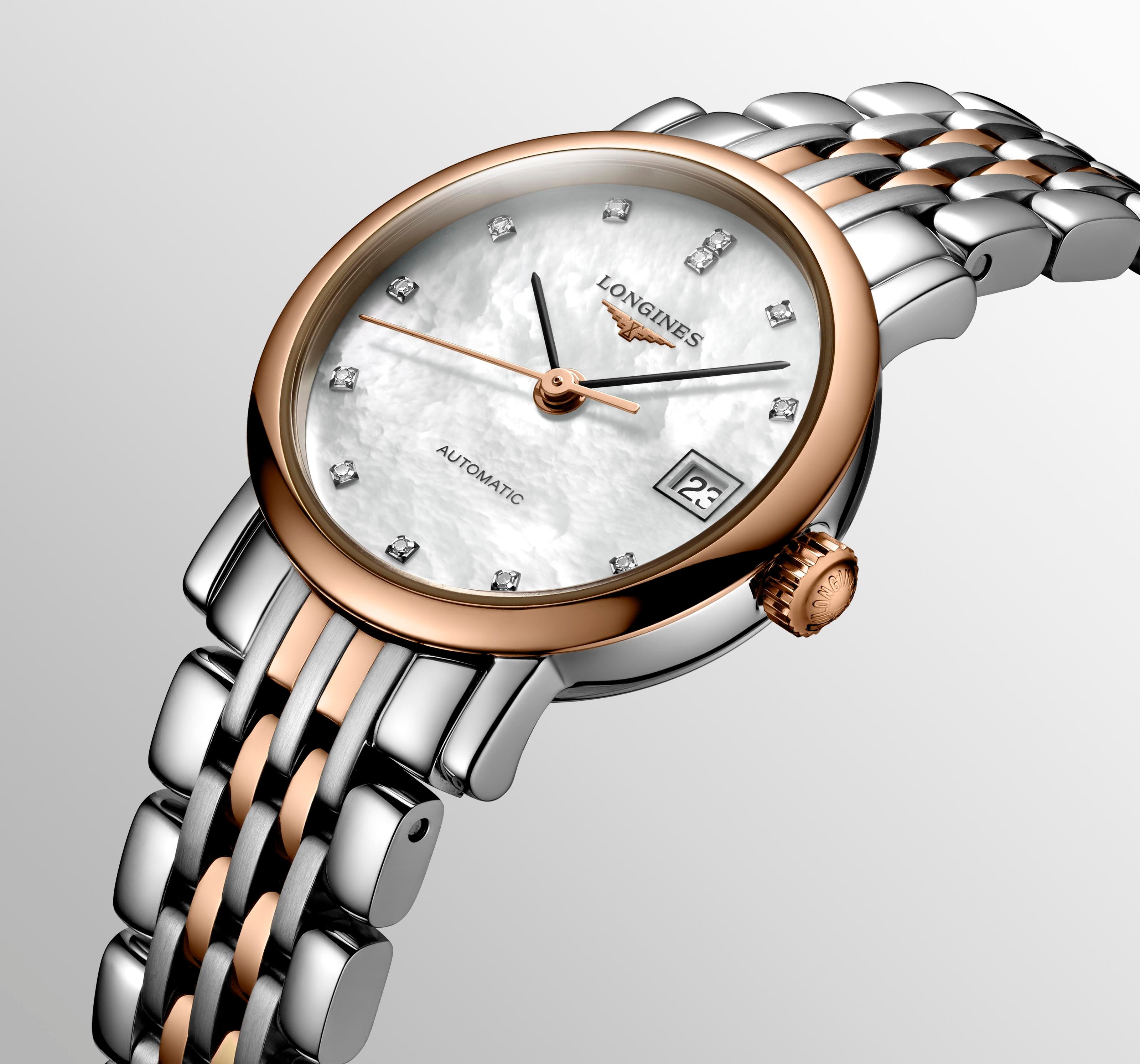 Longines Elegant Collection Mother-of-Pearl Dial Ladies Watch