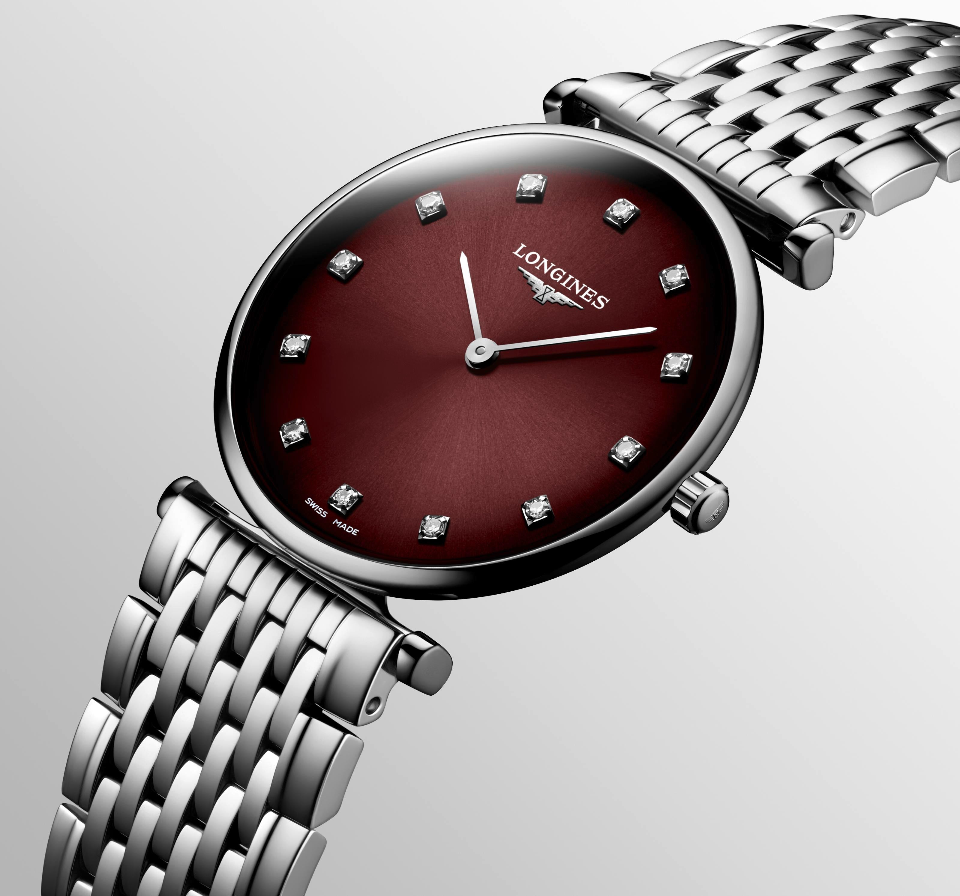 La Grande Classique de Longines Bordeaux Dial Ladies Watch