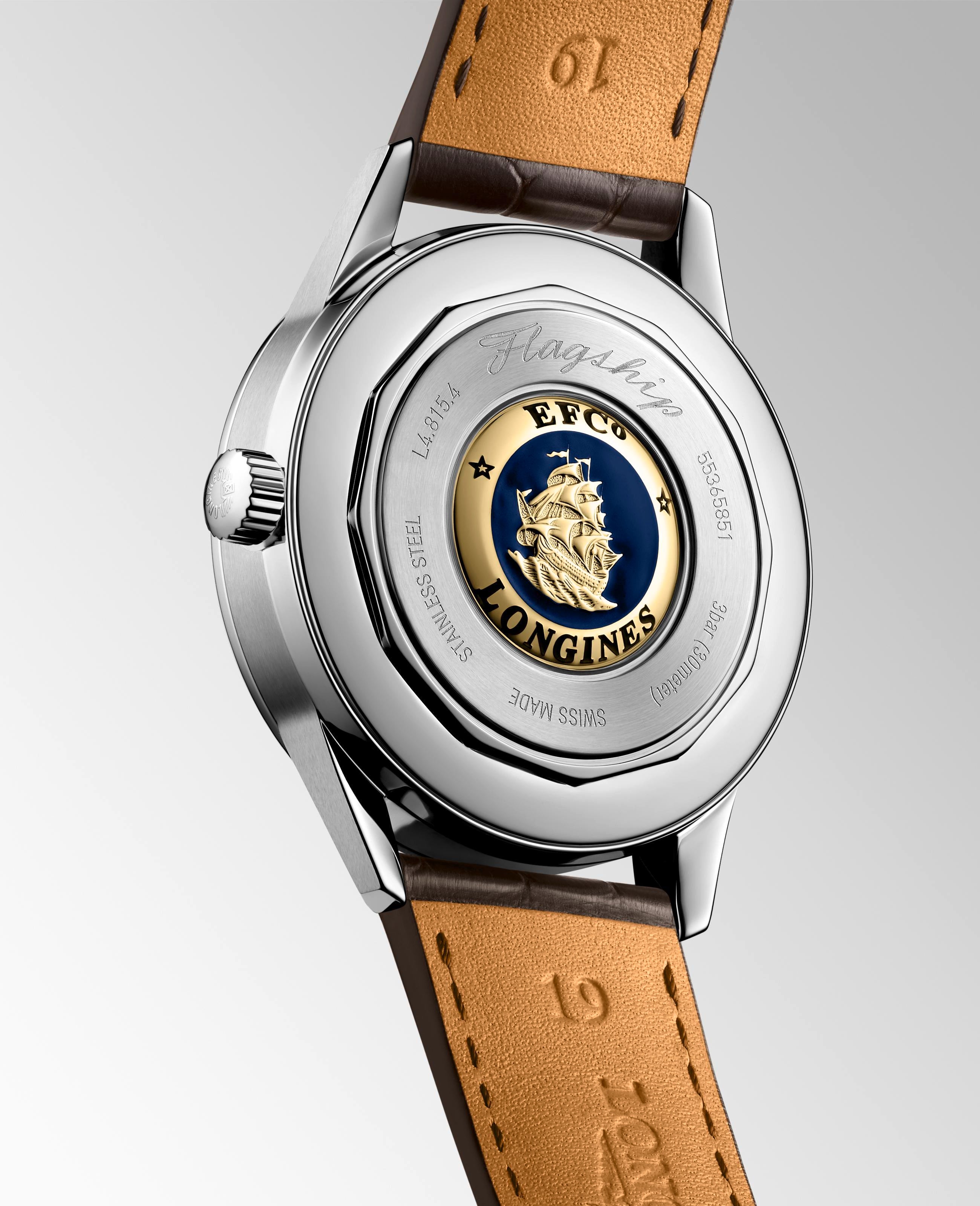 Longines FlagShip Heritage MoonPhase Sunray Beige Dial Men's Watch