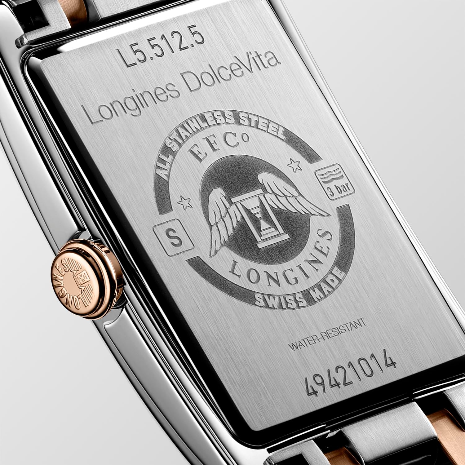 Longines DolceVita Silver "flinqué" Dial Ladies Watch