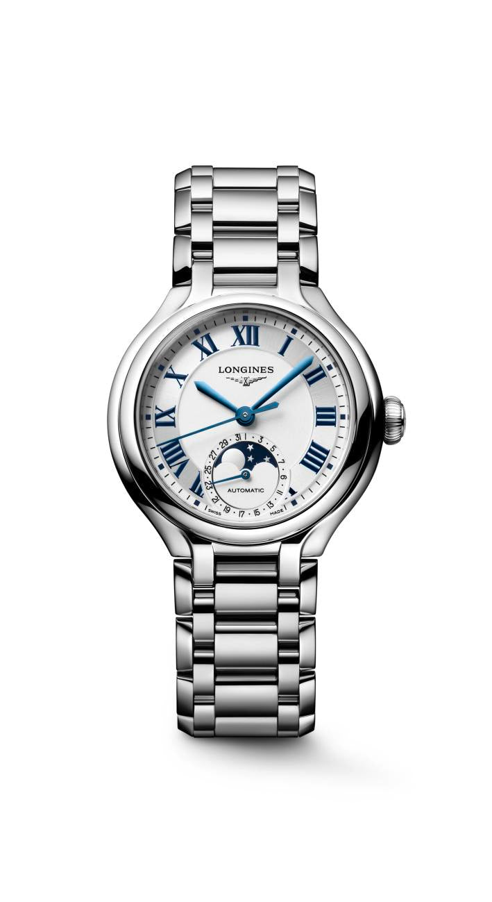 Longines PrimaLuna MoonPhase Opaline Ivory Dial Ladies Watch