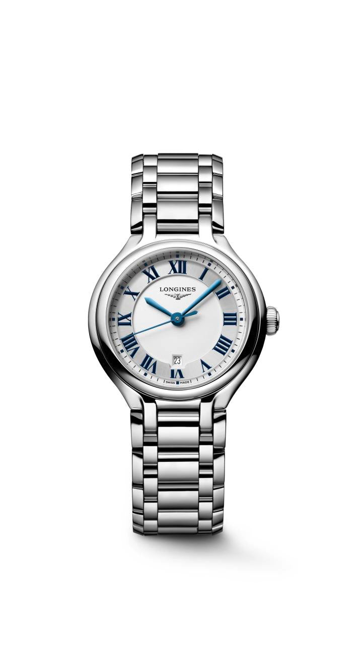 Longines PrimaLuna Sunray Silver Dial Ladies Watch