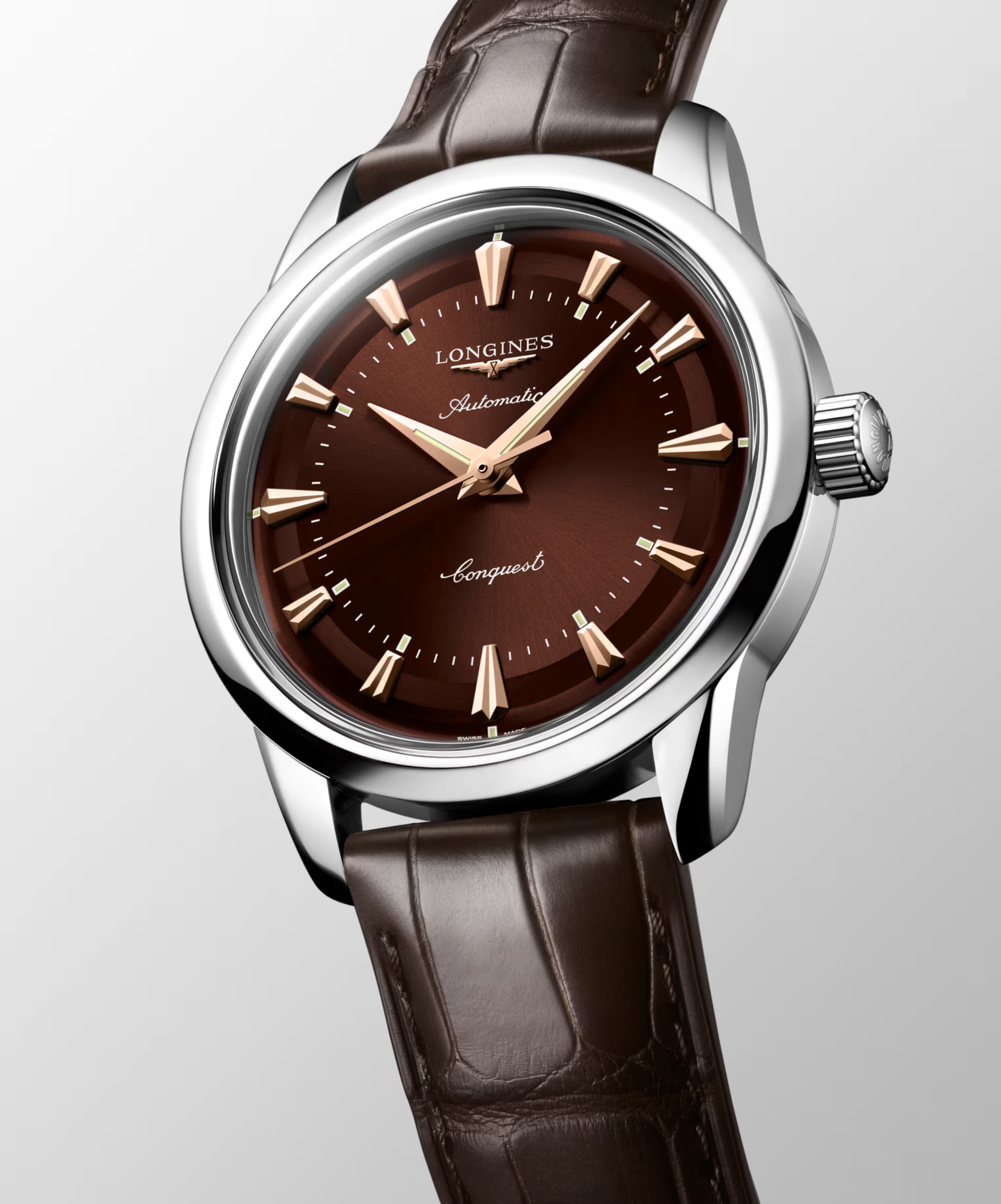 Longines Conquest Heritage Brown Dial Watch