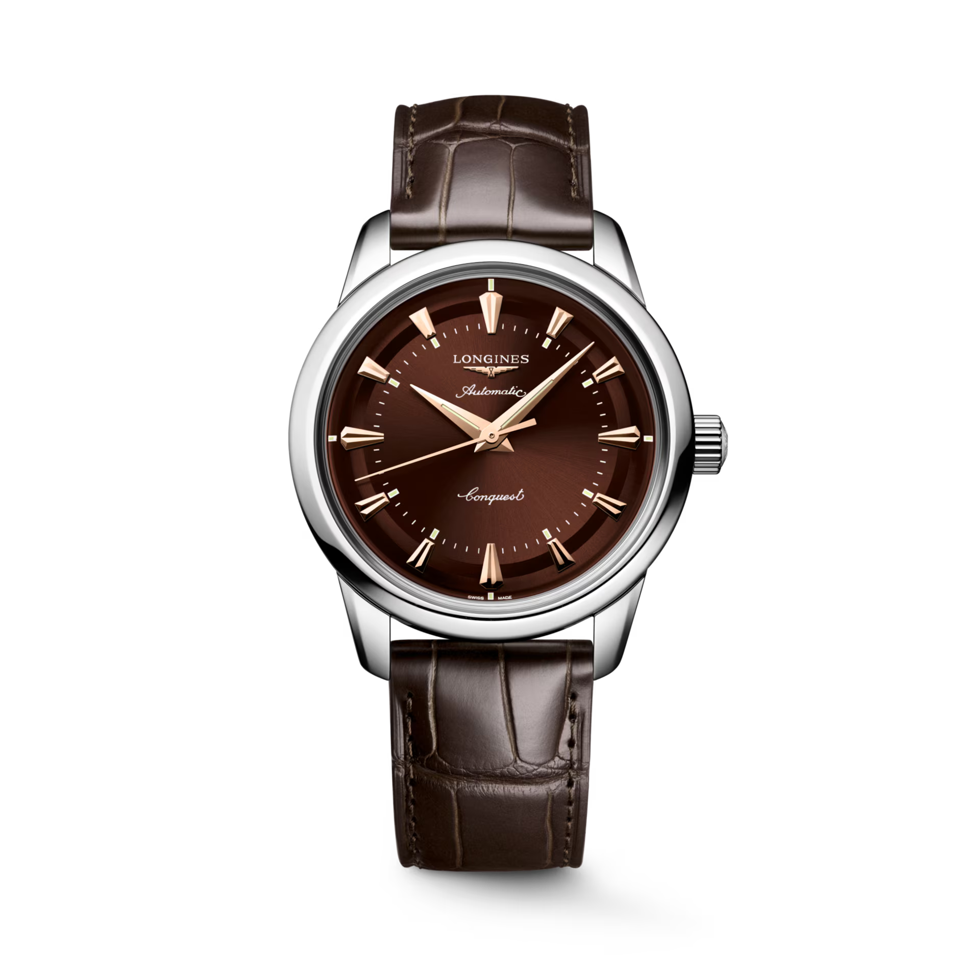 Longines Conquest Heritage Brown Dial Watch