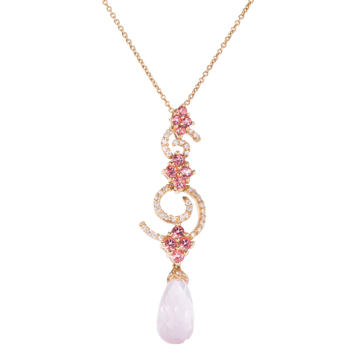 18ct Multi Stone Pendant