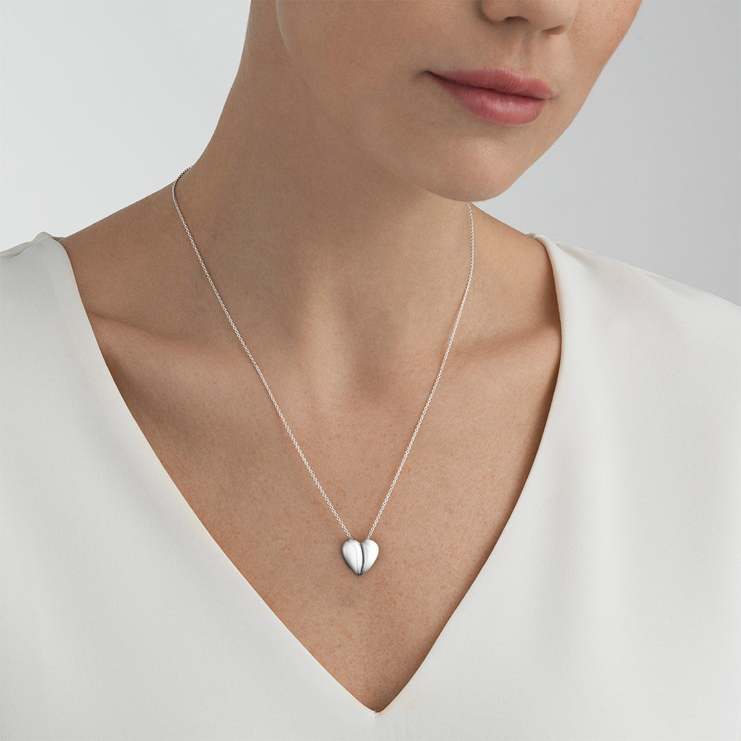 Georg Jensen Curve Heart Pendant