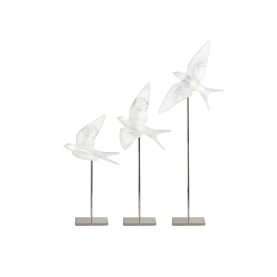 Lalique Metal Base for Swallow