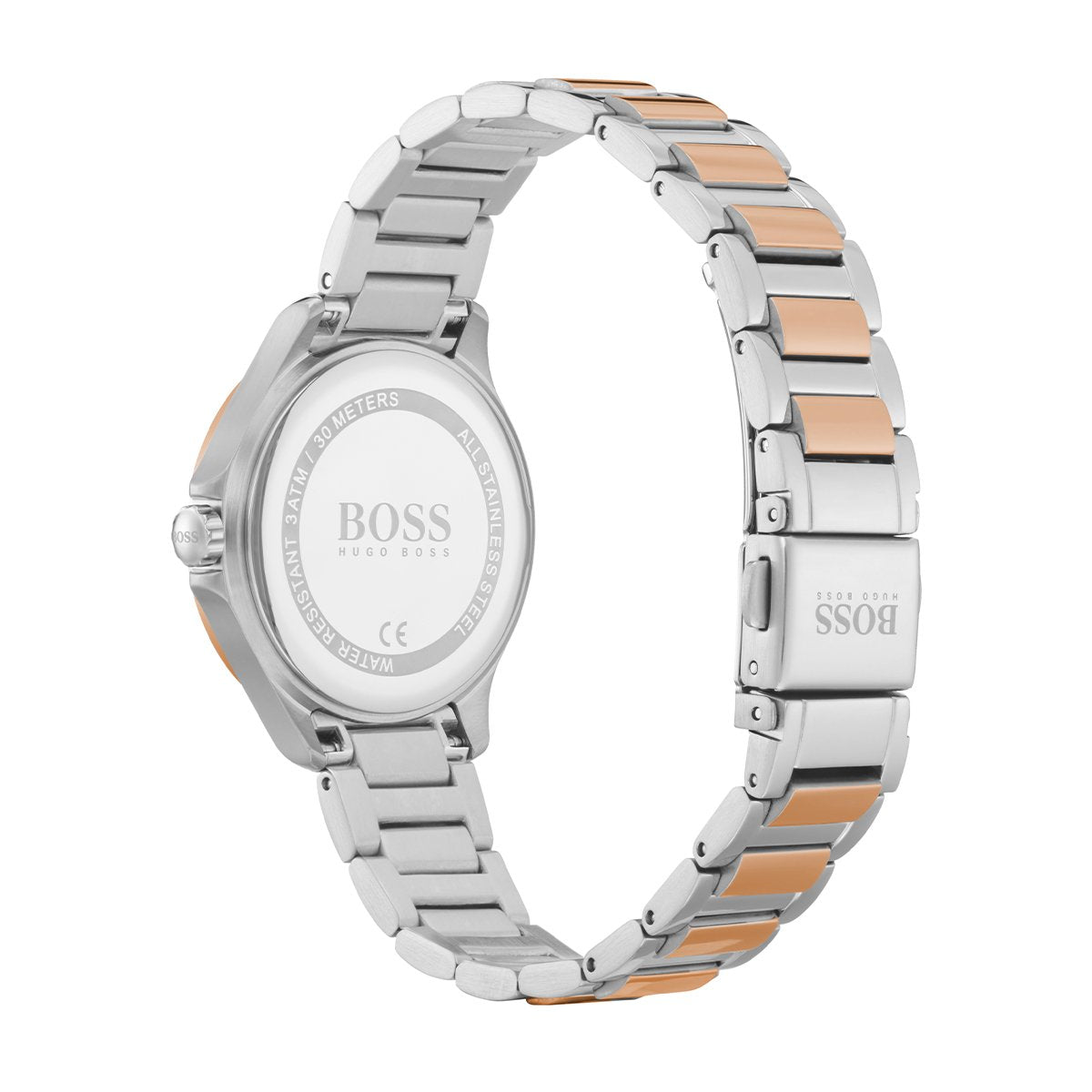 two tone Hugo Boss ladies watch bracelet