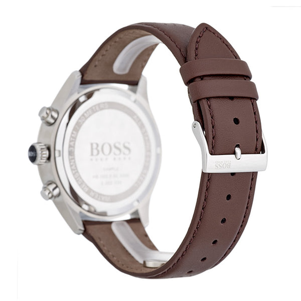 Hugo Boss brown leather strap