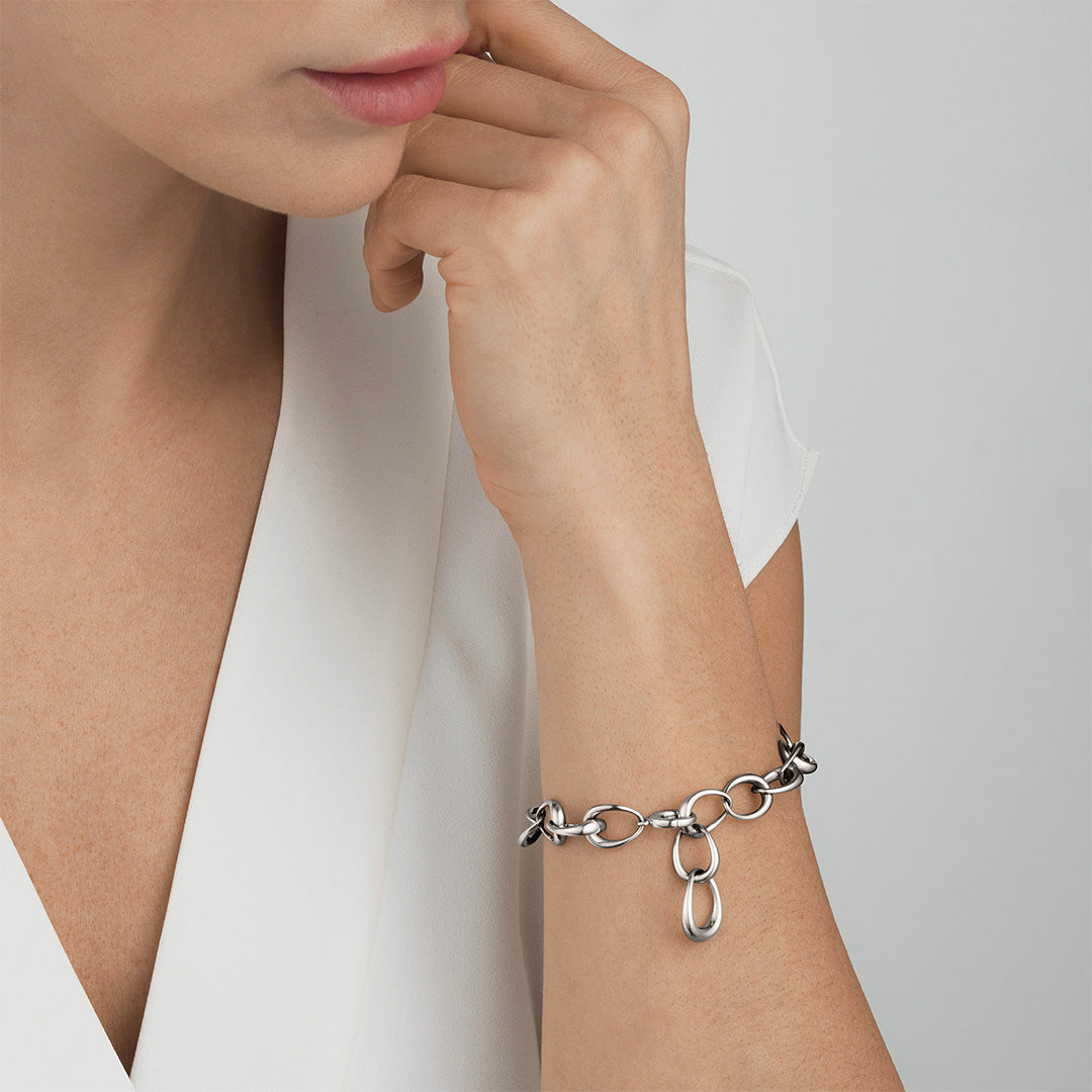 Georg Jensen Silver Offspring Link Bracelet