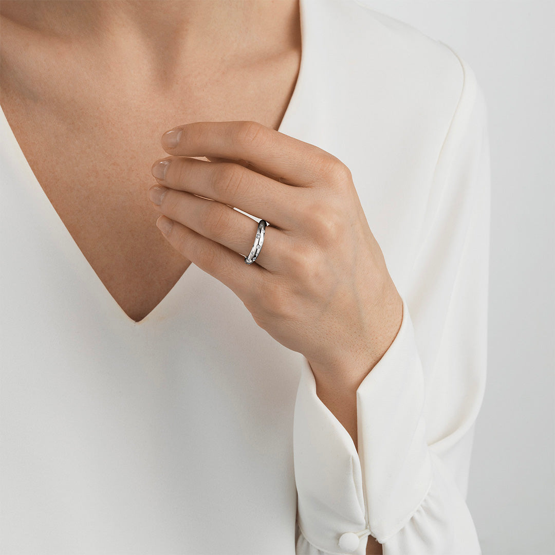 Georg Jensen Silver Offspring Ring M