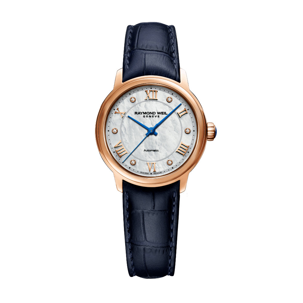 Raymond Weil Maestro Mother-of-Pearl Diamond Ladies Watch