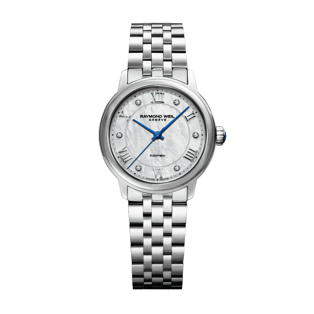 Raymond Weil Maestro Mother-of-Pearl Diamond Ladies Watch