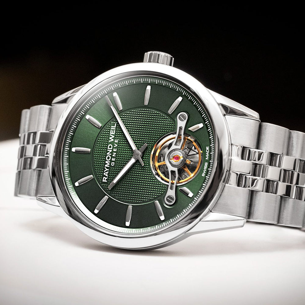 Raymond Weil Freelancer Calibre RW1212 Automatic Green Mens Watch