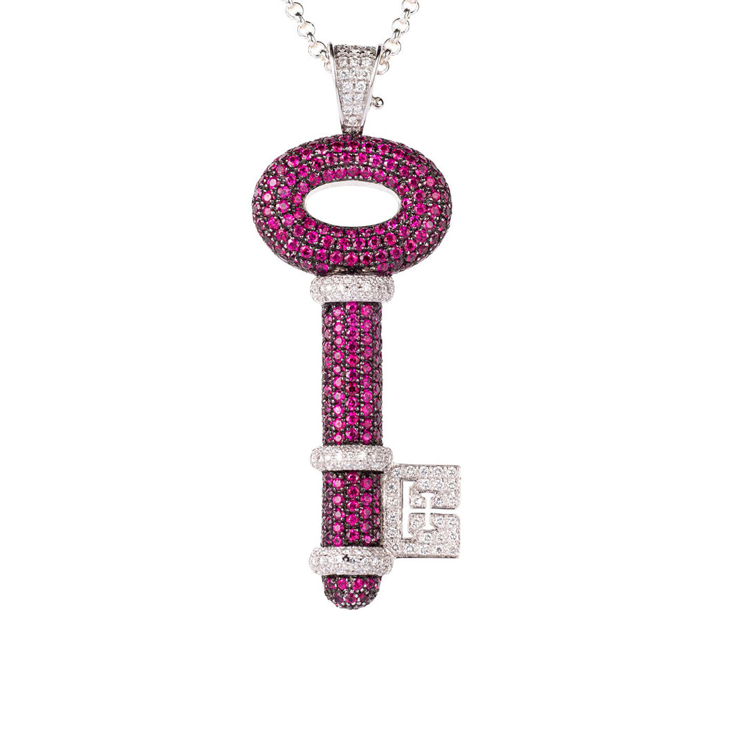 Theo Fennell Ruby and Diamond Key