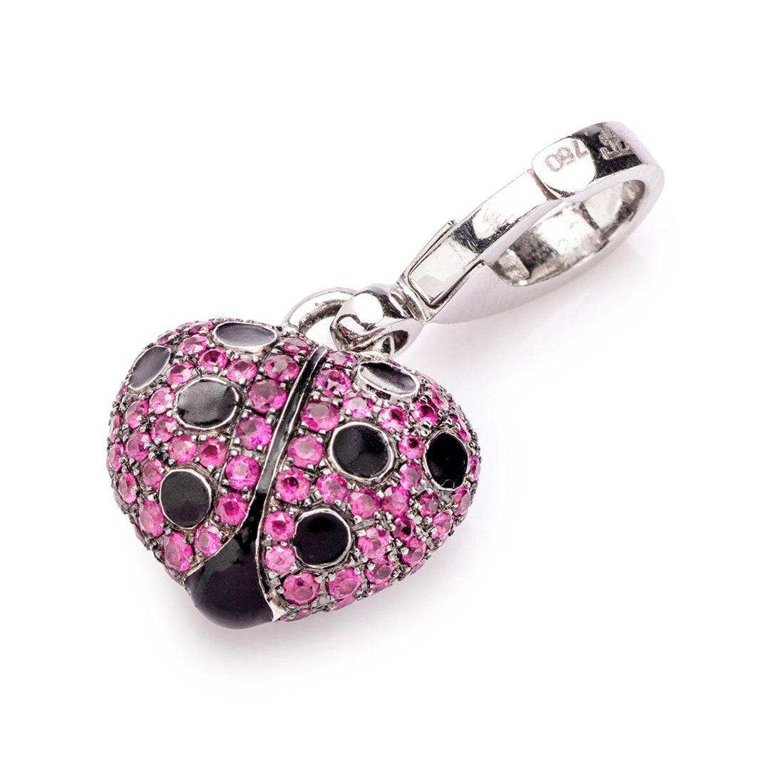 Theo Fennell Lady Bird Ruby Charm