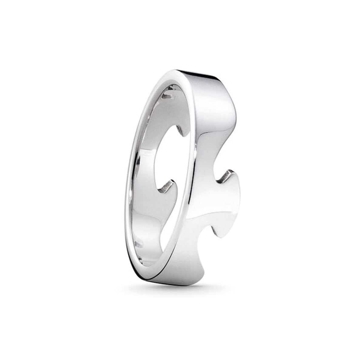 Georg Jensen 18ct. White Gold Fusion End Ring