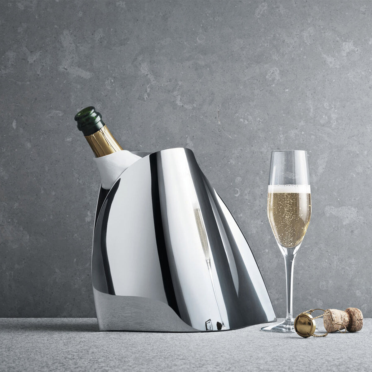 Georg Jensen Stainless Steel Indulgence Champagne Cooler