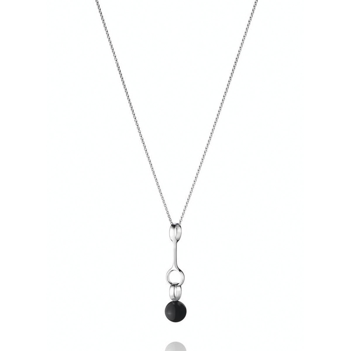 Georg Jensen Silver Sphere Agate Pendant