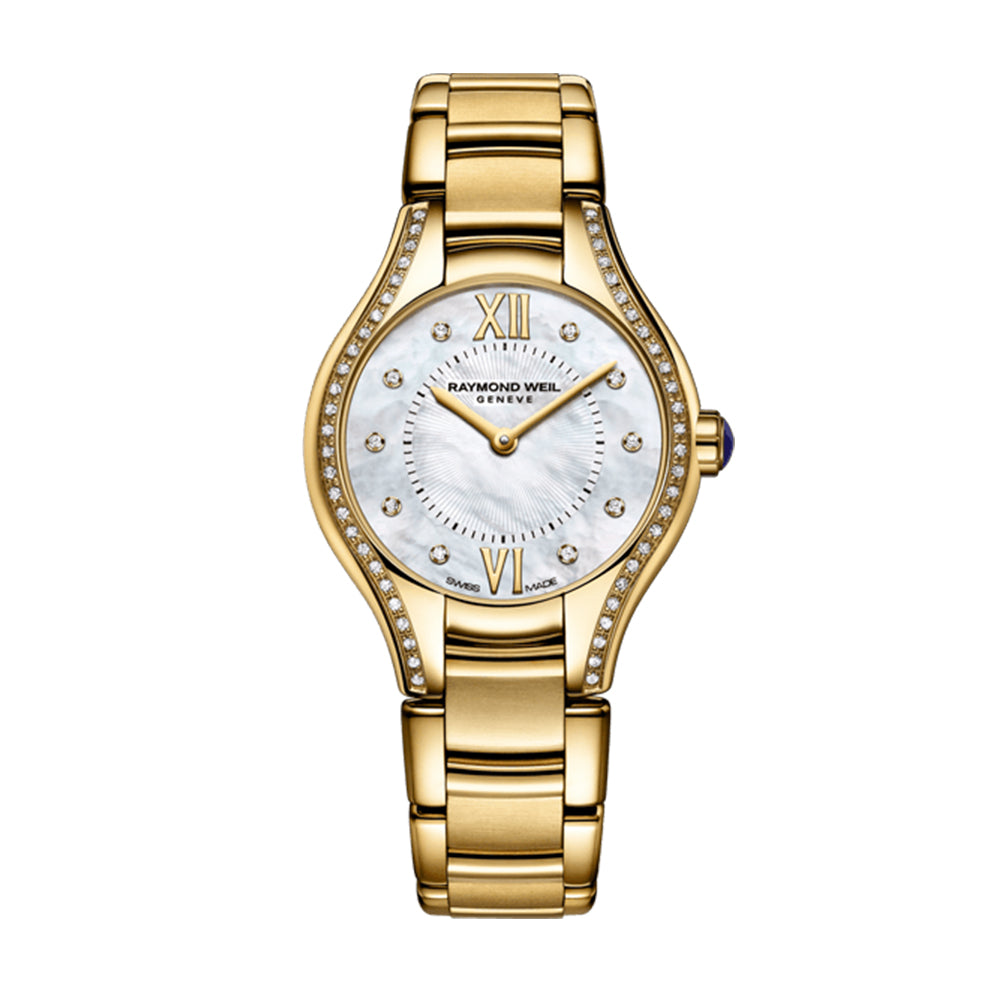 Raymond Weil Noemia Diamond Quartz Gold Ladies Watch