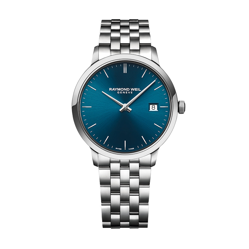 Raymond Weil Toccata Blue Dial Silver Mens Watch
