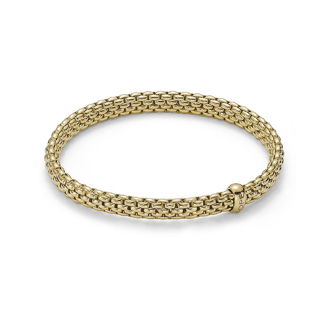Fope Flex'it Vendome 18ct Yellow Gold Bracelet