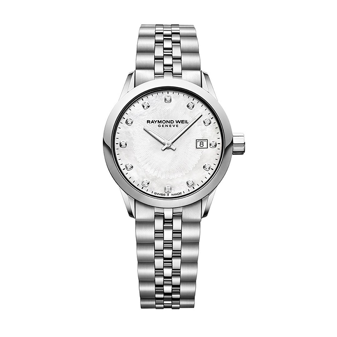 Raymond Weil Freelancer Mother of Pearl Silver Ladies Watch