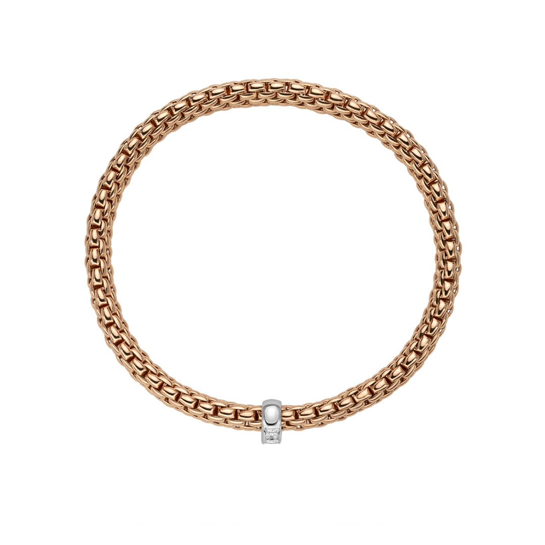 Fope Vendome 18ct Rose Gold Diamond Bracelet