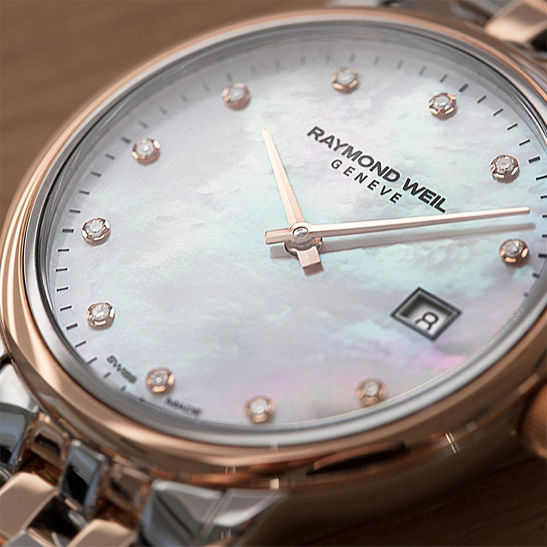 Raymond Weil Toccata Mother of Pearl Two Tone Ladies Watch