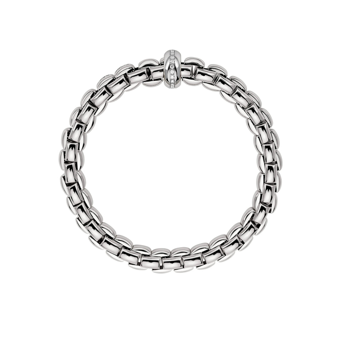 Fope Eka 18ct White Gold 0.19ct Diamond Bracelet