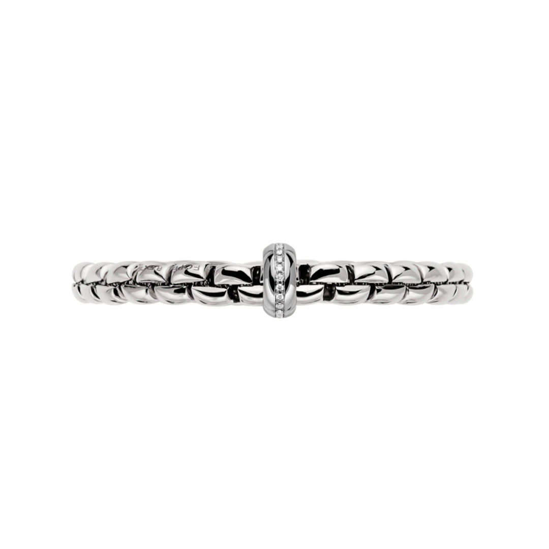Fope Eka 18ct White Gold 0.19ct Diamond Bracelet