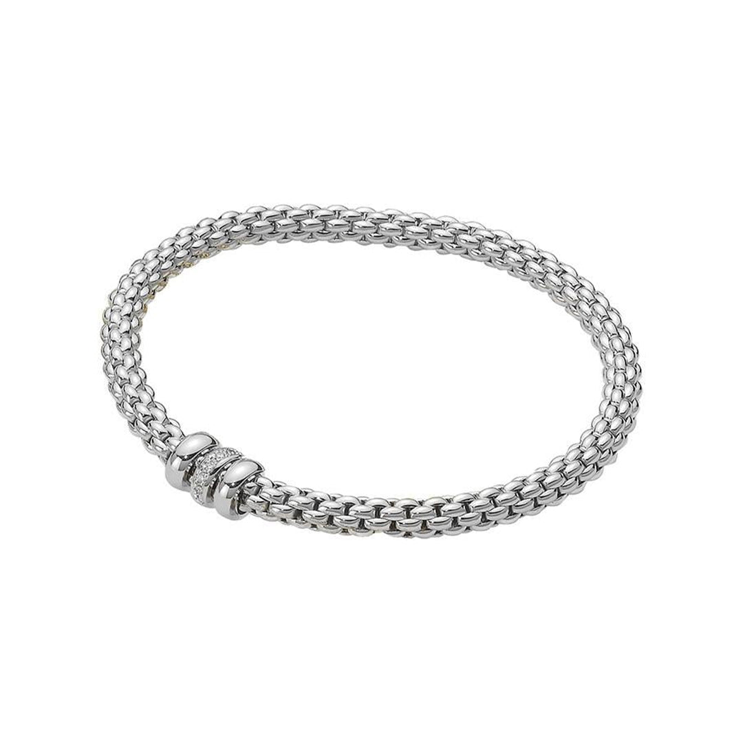 Fope Solo 18ct White Gold Diamond Bracelet