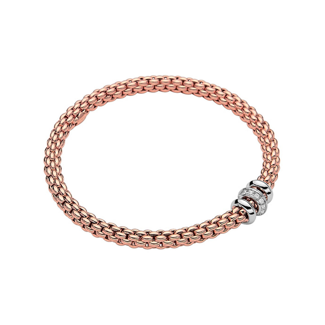 Fope Solo 18ct Rose Gold Bracelet