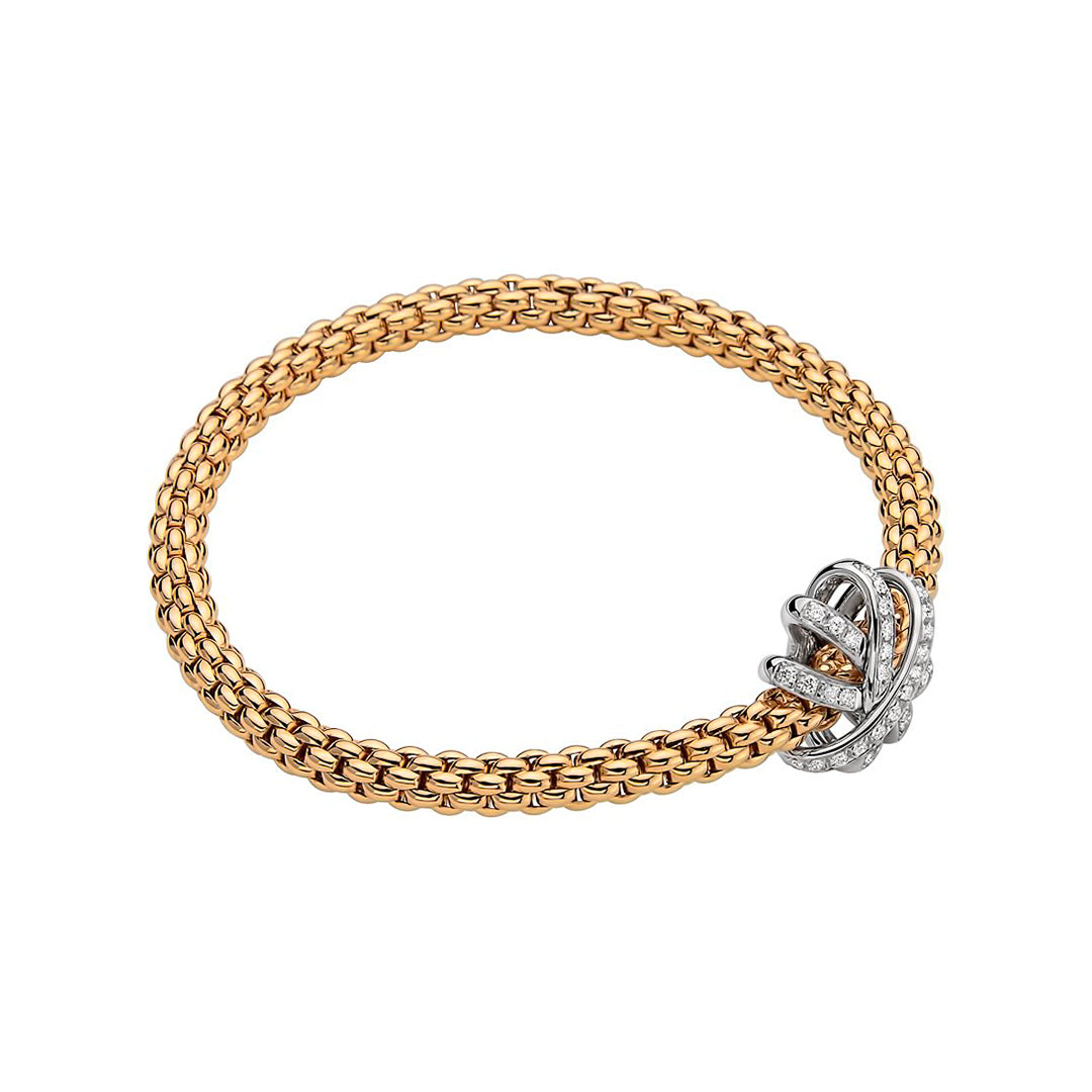 Fope Solo Venezia 18ct Gold and Diamond Bracelet